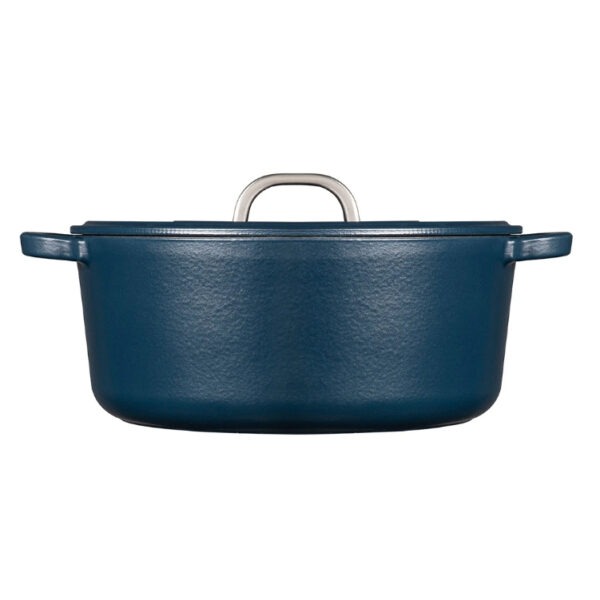 Cast Iron Cassarole - Dark Blue - Image 2