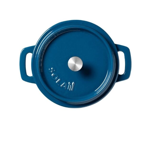 Cast Iron Casserole - Mini Classic - Blue - Image 3