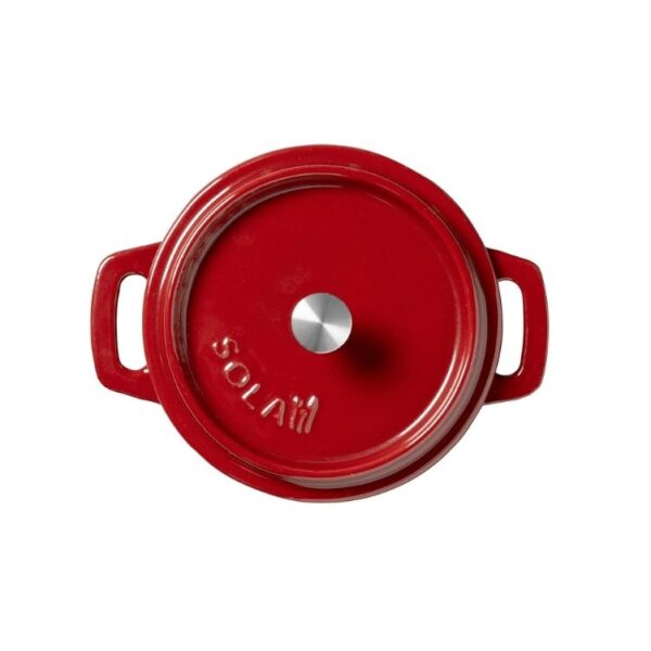 Cast Iron Casserole - Mini Classic - Red - Image 3