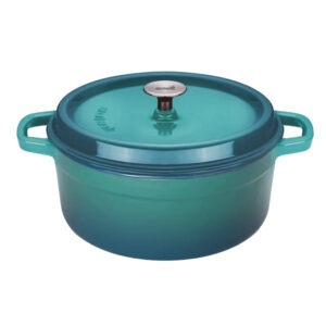 Cast Iron Casserole - Blue/Green